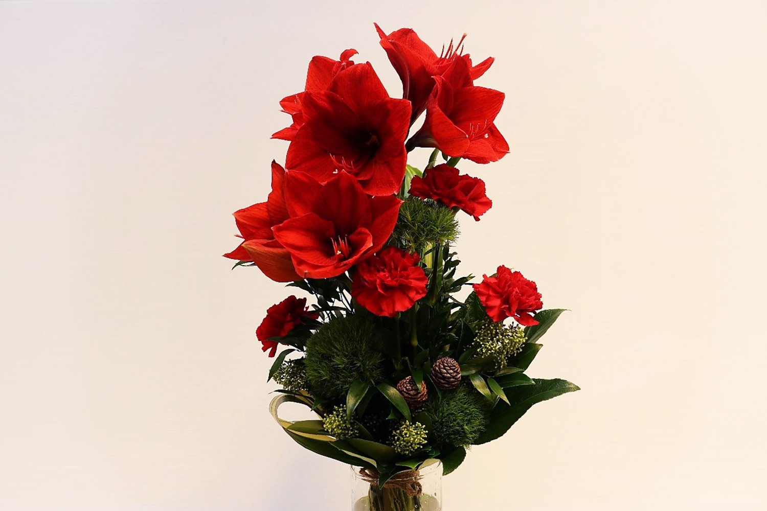 Juhlava joulutervehdys punainen